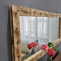 Hanah Home Espejo de Madera Maciza de Pino Nogal Z11050ES